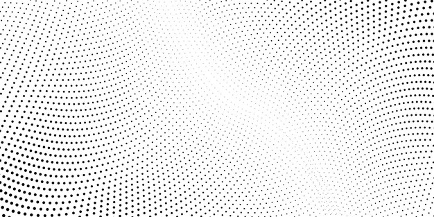 Halftone background abstract black and white dots shape