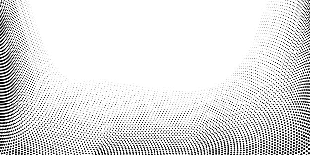 Halftone background abstract black and white dots shape