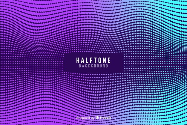 Halftone background in gradient style