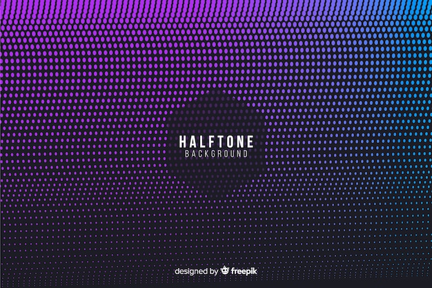 Free vector halftone background in gradient style