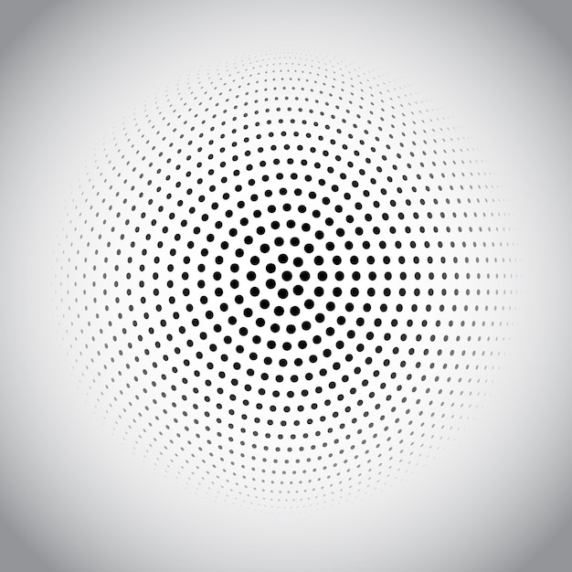 Бесплатное векторное изображение Дизайн полутоновых точек