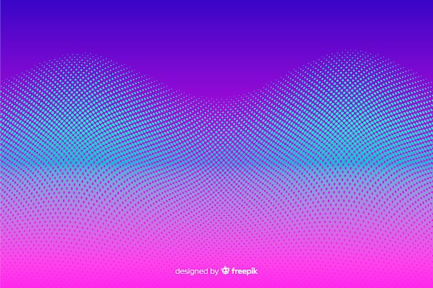 Free vector halftone effect background gradient style