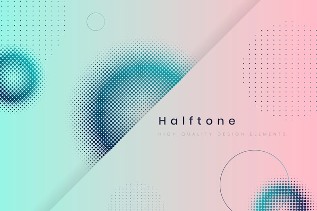 Halftone gradient background