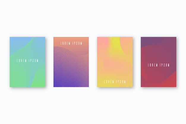 Halftone gradient cover collection