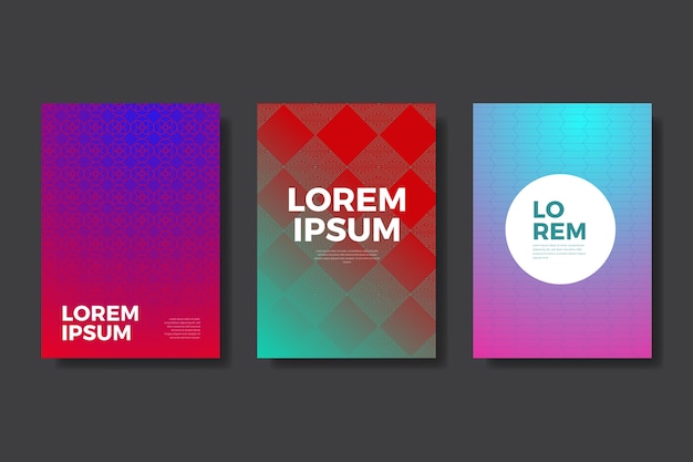 Halftone gradient cover collection