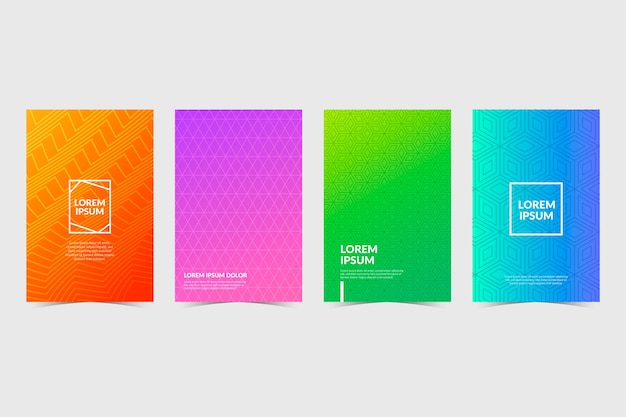 Halftone gradient cover collection