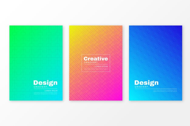 Halftone gradient cover collection