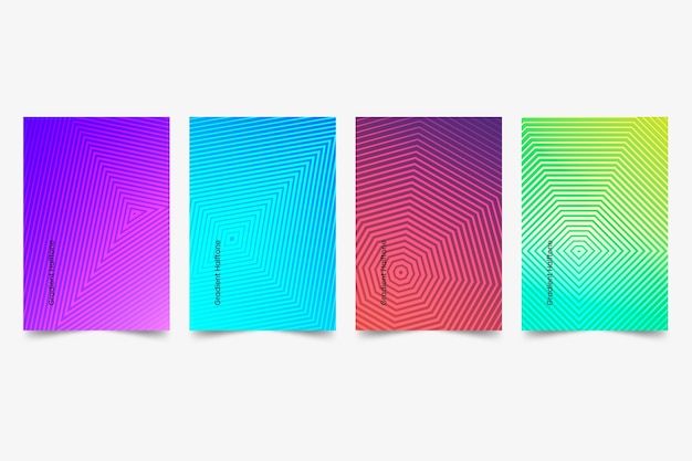 Halftone gradient cover collection