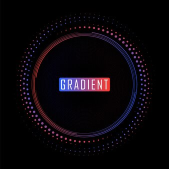 Halftone gradient dots in circle form round gradient  logo