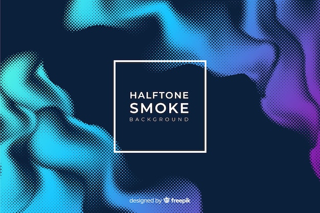 Halftone smoke background