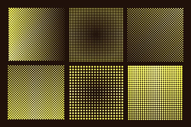 Halftone squares collection