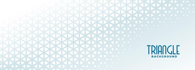 Get Eye-catching Halftone Style Triangle Shape Pattern Geometric Banner Design