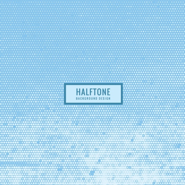 Halftone texture in sky blue color