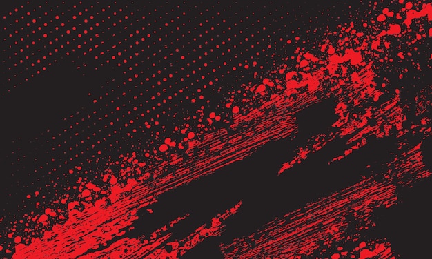 halftone with red splash grunge background