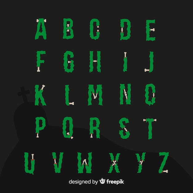 Halloween alphabet