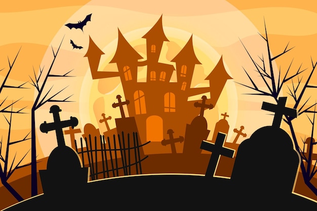 Free vector halloween background theme