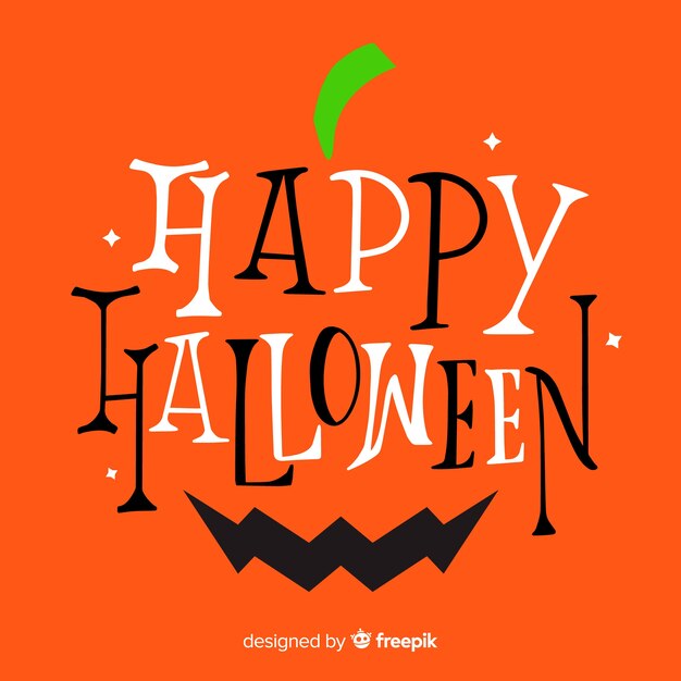 Halloween background with lettering