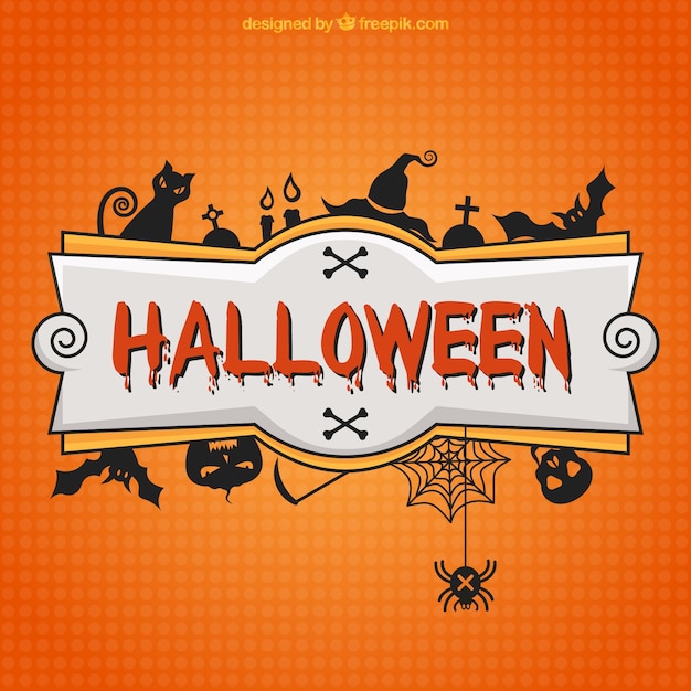 Free vector halloween banner