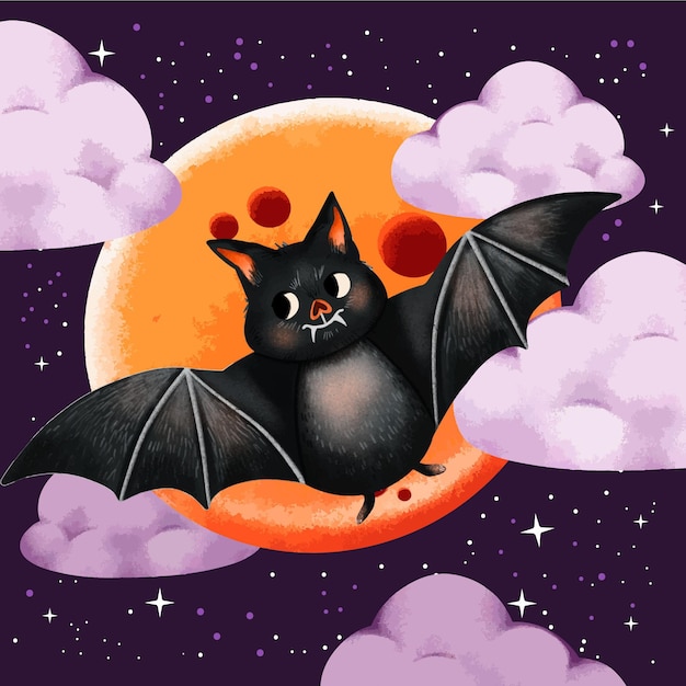 Free vector halloween bat concept