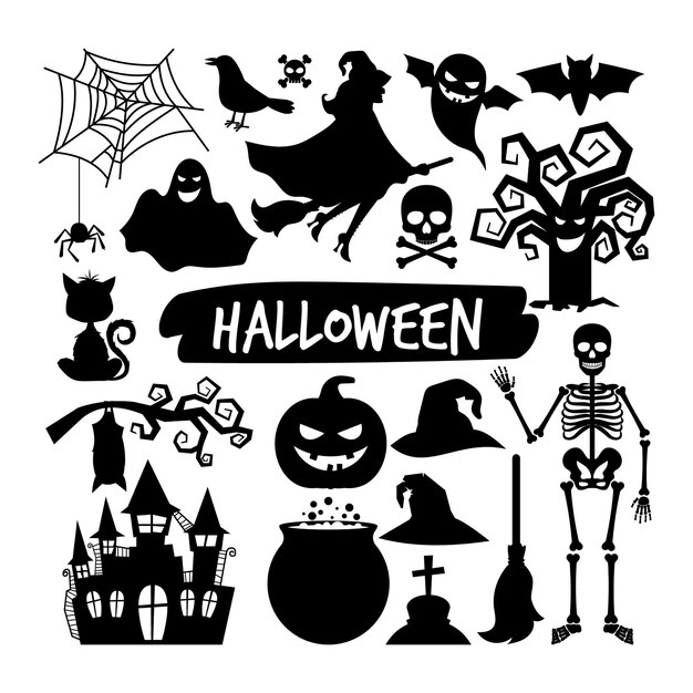 ハロウィーンの現実的な壁紙 プレミアムベクター