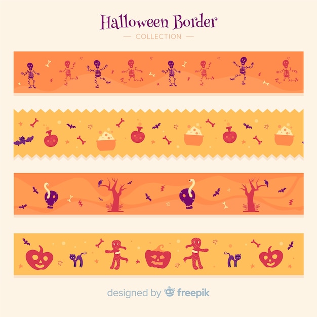 Free vector halloween border collection