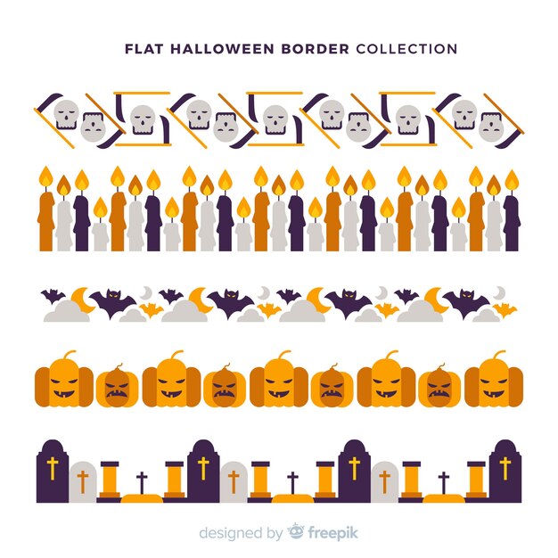 Halloween border set