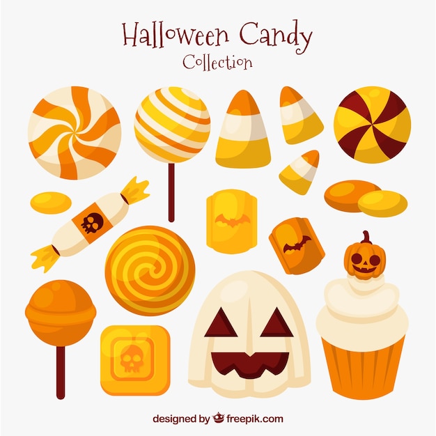 Halloween candies with classic style