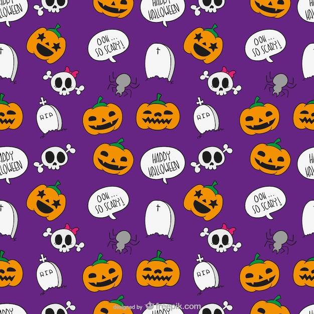 Halloween cartoon pattern