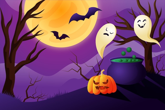 Halloween celebration background