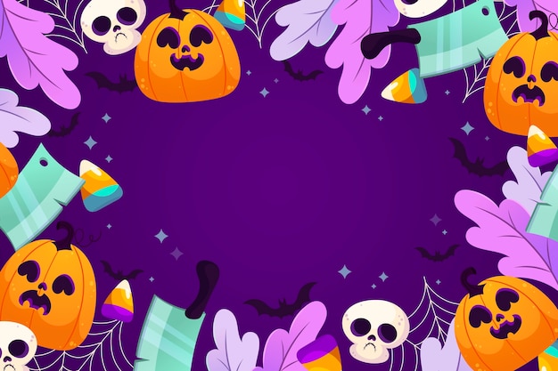 Free vector halloween celebration background