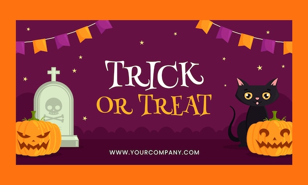 Halloween celebration social media promo template