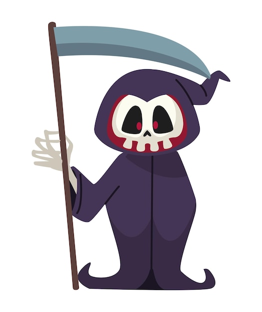 Halloween character death illustration isolated