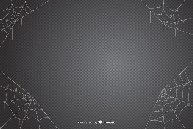 Halloween cobweb background in grey shades