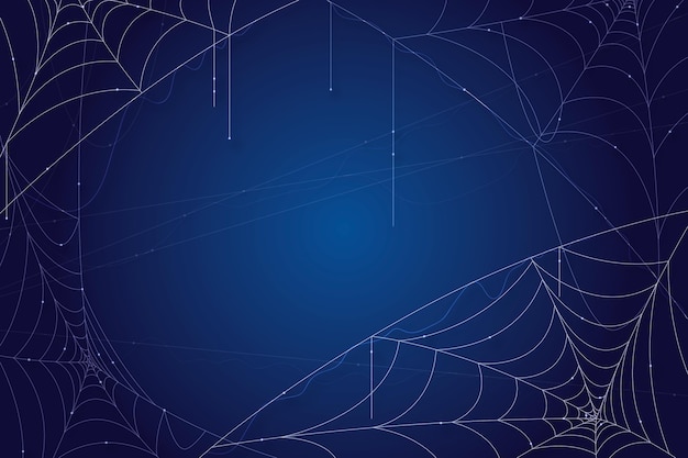 Free vector halloween cobweb background style