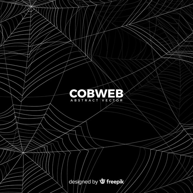 Halloween cobweb background