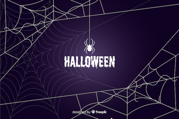 Halloween cobweb background