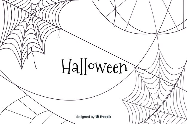 Halloween cobweb background