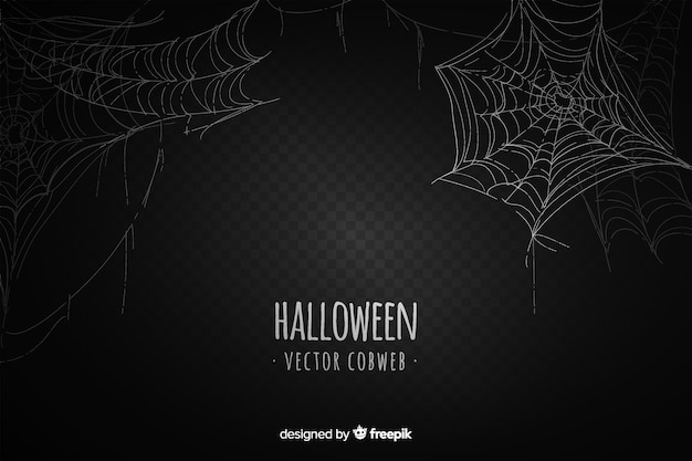 Free vector halloween cobweb background