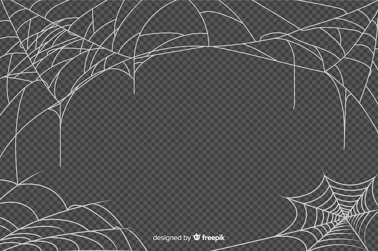 Free Vector halloween cobweb background
