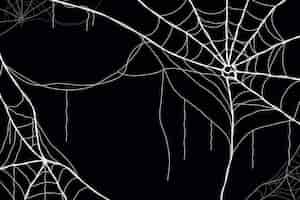 Free vector halloween cobweb background