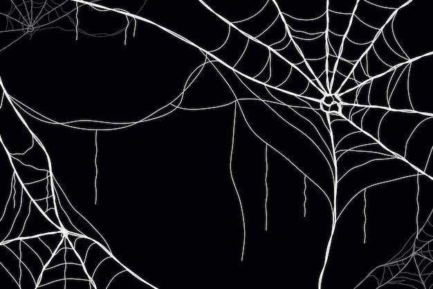 ハロウィーンの蜘蛛の巣の背景