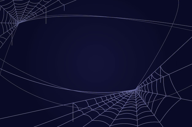 ハロウィーンの蜘蛛の巣の背景