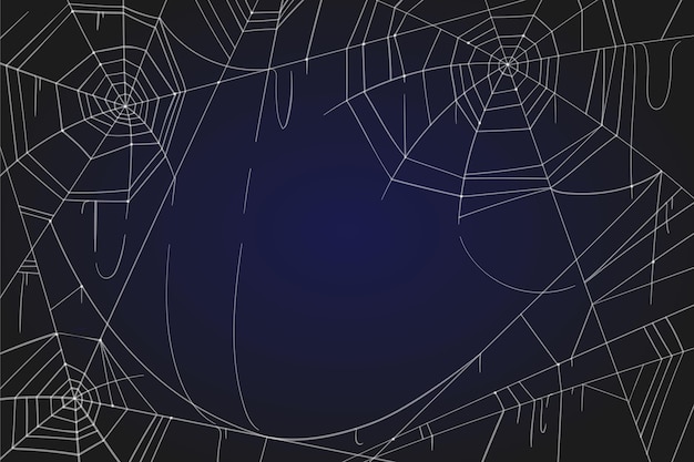 Halloween cobweb background