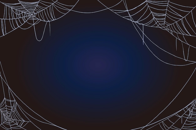 Free vector halloween cobweb background