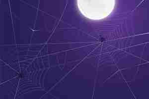 Free vector halloween cobweb background