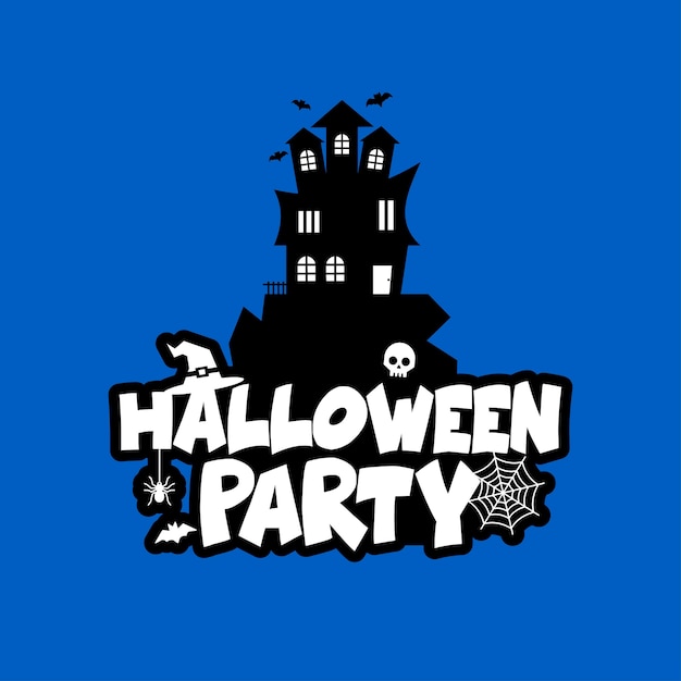 Free vector halloween design with typography and light background vector