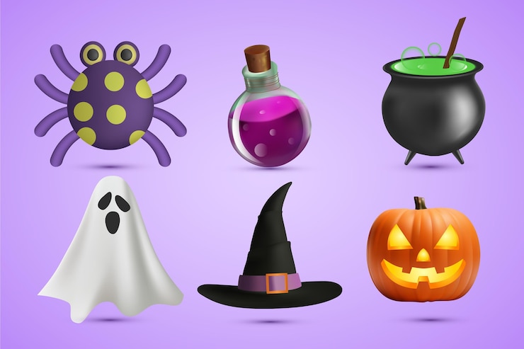 मुफ़्त वेक्टर halloween element collection