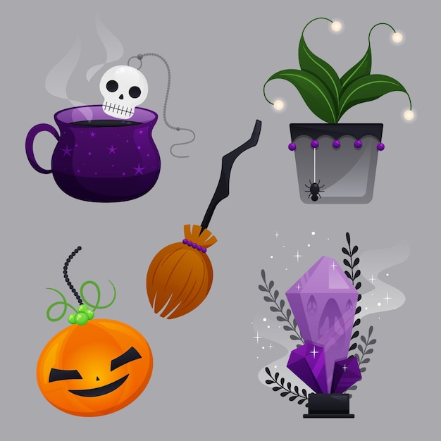 Halloween element collection