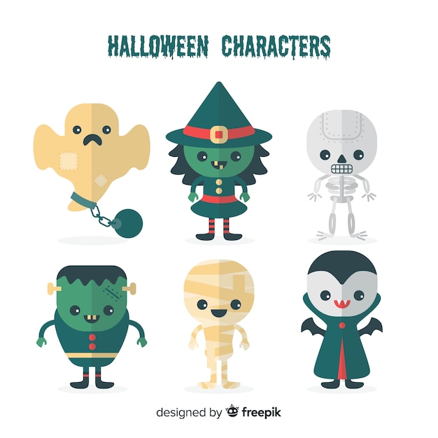 Free vector halloween elements collection