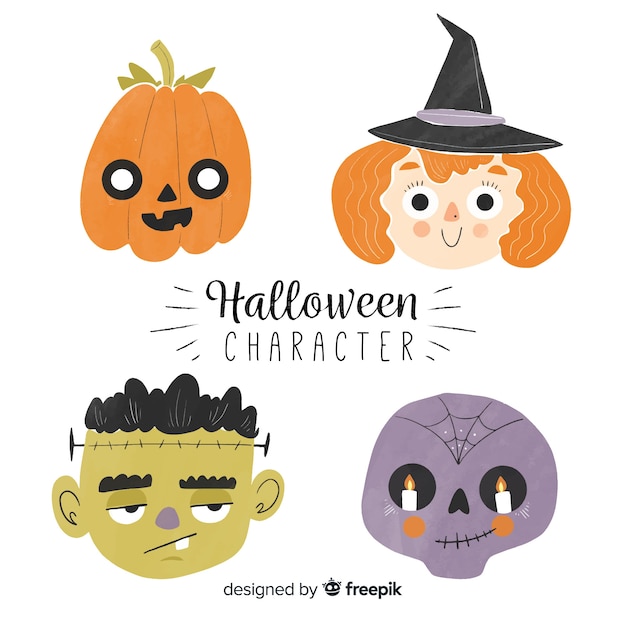 Halloween elements collection